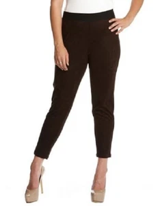 NUEVO CON ETIQUETAS: Karen Kane Talla Grande Imitación Gamuza Pantalón al Tobillo Leggings en Marrón Talla: 3X - Imagen 1 de 10