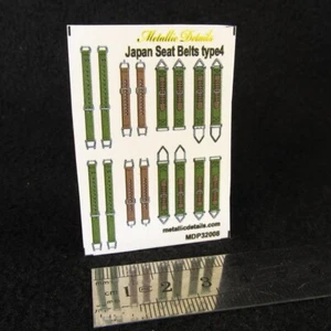Calcomanías 3D Japón Cinturones de Seguridad Segunda Guerra Mundial Tipo 4 Escala 1:32 para Kit Modelo Escala MDP32008 - Imagen 1 de 2