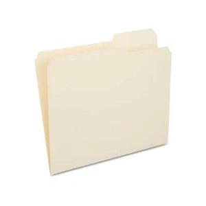 HITOUCH BUSINESS SERVICES File Folders 2/5 Cut Tab Letter Size Manila 100/Box - Picture 1 of 4