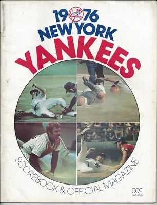 New York Yankees 1976 Scorebook & Official Magazine vs Orioles - Image 1 of 3