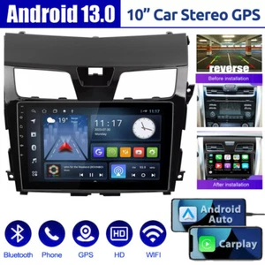 PARA NISSAN ALTIMA 2013-2018 APPLE CARPLAY RADIO DE COCHE ANDROID 13 GPS FM BT ESTÉREO - Imagen 1 de 20