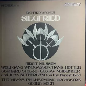 WAGNER-SIEGFRIED-SOLTI-NO LIBRETTO-ORIGINAL LONDON 5-LP BOX SET-USED-UK - Picture 1 of 4