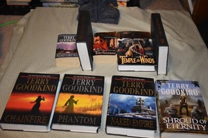 9 book Sword of Truth lot/set by Terry Goodkind (2 Paperback, 7 hardcovers) - Imagen 1 de 1