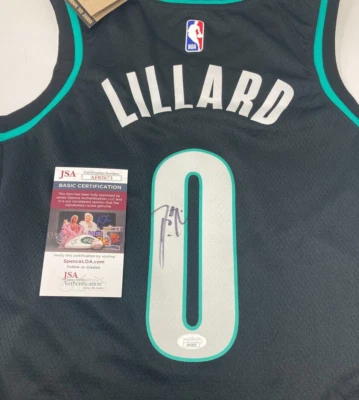 Damian Lillard signed Nike Portland Trail Blazers City Edition Carpet Jersey JSA - Image 1 of 3
