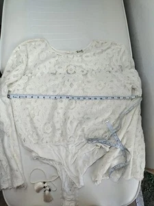 Free People Bathing Suit Cover Up Lace Sz Large - Picture 1 of 7