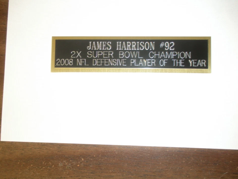 PLACA DE IDENTIFICACIÓN GRABADA JAMES HARRISON (ACEROS) PARA FOTO/PANTALLA/PÓSTER Foto 1 de 1