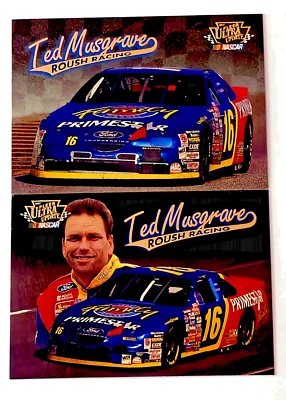 1997 Fleer Ultra Update - NASCAR #16 & 83 Ted Musgrave Family Channel Car - Image 1 of 4