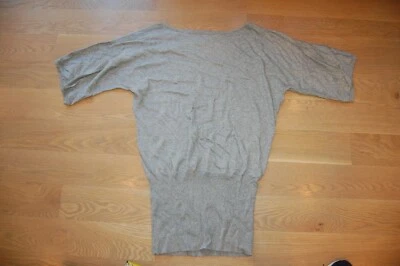 Fab! JUICY COUTURE heather gray CASHMERE COTTON BOUSON SLOUCH SWEATER DRESS SZ L - Image 1 of 4