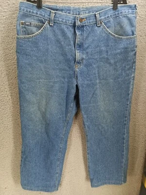 Denim Lee Riders Boot Cut Light Wash Vintage Años 80 TALLA 40x32 Hecho en EE. UU. Foto 1 de 4