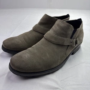 Donald Pliner Bakula Gamuza Botines Zapatos Para Hombre Talla 11 Gris - Imagen 1 de 12