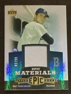 Carl YASTRZEMSKI🔥2006 Upper Deck Epic Materials Jersey Relic #EM-CY1 82/99 - Picture 1 of 2