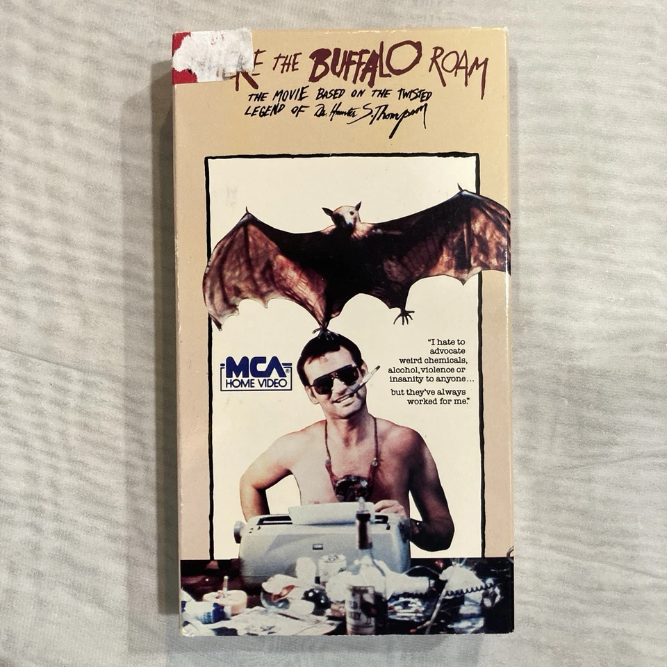 Where The Buffalo Roam (VHS, 1980) MCA, 1990 - Bill Murray, Hunter S Thompson - Image 1 of 4