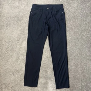 American Eagle Pants Mens 30x32 Navy Blue Active Flex Slim Fit Polyester Stretch - Picture 1 of 11