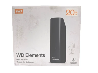 Western Digital 20TB WD Elements Desktop External Hard Drive WDBWLG0200HBK - Image 1 of 4