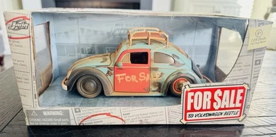New Jada 1:24 Scale “For Sale” 59 Volkswagen Beetle Project car Die Cast Model - Image 1 of 4