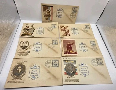 Filipinas 1955 José Burgos Primer Día Cubierta.Vintage.Lote de 7.Sin usar. Foto 1 de 4