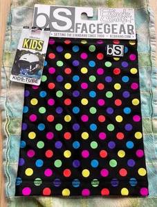Black Strap FACEGEAR KId's Neck Gaiter POLKA DOT Outdoor Sport Schutz NEU - Bild 1 von 10
