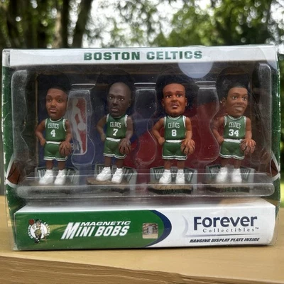 RARO Celtics Forever Collectibles Magnético Mini Bobs Pierce Walker Delk Battie Foto 1 de 4