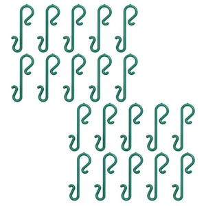 100 Stück Einfache Girlande Hängehaken Weihnachten Kunststoff Haken Weihnachtsdeko - Bild 1 von 12