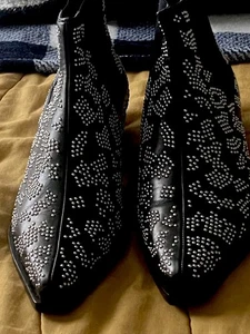 Rag & Bone Nieten Stiefeletten 38,5 A Little Bit Country, A Little Bit Punk/getragen - Bild 1 von 12