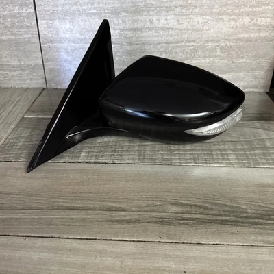 🇺🇸 2016-2020 Nissan Maxima Driver Visão Lateral Esquerda Espelho de Porta Elétrica Preto Fabricante de Equipamento Original - Imagem 1 de 4