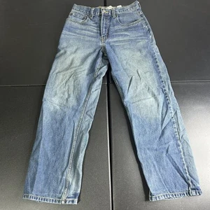 Levis 505 Jeans Mens 18 Regular Blue Denim Loose Straight Leg Youth 18R Classic - Picture 1 of 7