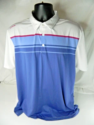 PING Polo Shirt Mens Large Striped Golf SensorCool Performance Classic - Image 1 of 4
