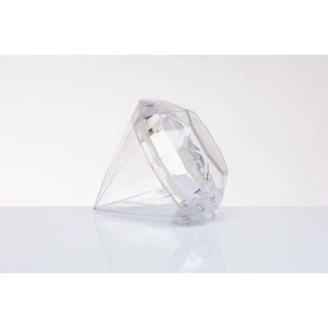 25 PZ Scatola Portaconfetti in plexiglass a forma di DIAMANTE 7x7 cm 1EZ2 - Foto 1 di 1