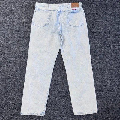 Jeans de mezclilla Wrangler 96501HI vintage años 80 - para hombre talla 38x30 azul lavado claro Foto 1 de 4