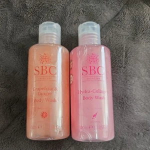 New SBC 2x100ml HYDRA COLLAGEN & GRAPEFRUIT & GINGER BODY WASHES - FULLY SEALED - Picture 1 of 1