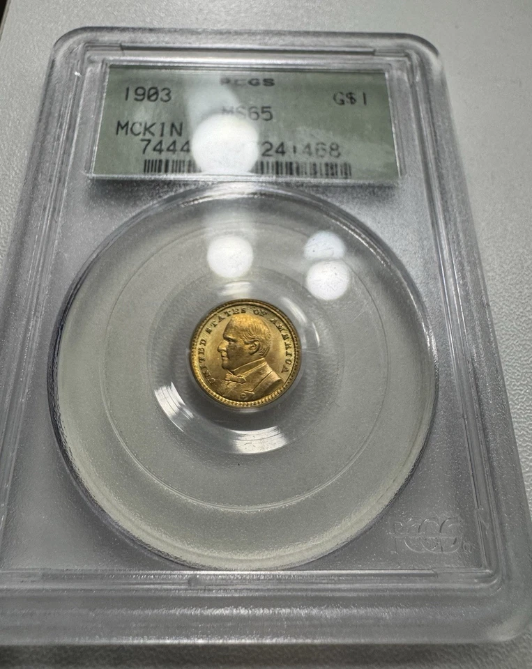 1903 McKinley Gold G$1 PCGS MS65 - Image 1 of 3