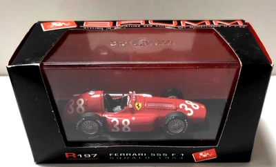 BRUMM 1:43 AUTO DIE CAST  FERRARI 555 F.1 SQUALO #38 1954 ROSSO   R197 - Immagine 1 di 4