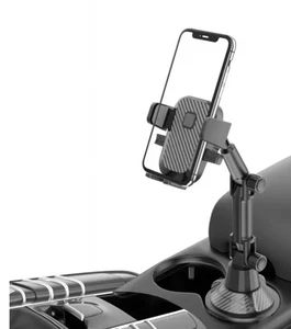 Portavasos Universal 360° Cuna Montaje Coche para Teléfono Celular GPS Cuello Ajustable - Imagen 1 de 4