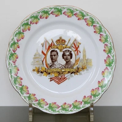 ROYAL ALBERT King George VI & Queen Elizabeth Visit to CANADA & US Plate 1939 - Image 1 of 2