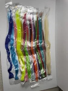 Clip in Multicolor Haarverlängerungen 25+ Regenbogen Cosplay Halloween Verkleiden Schönheit - Bild 1 von 9