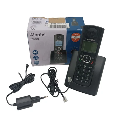 ALCATEL F530 DECT Schnurlostelefon – Großes Display, Freisprechen, Anruferanzeig - Bild 1 von 4