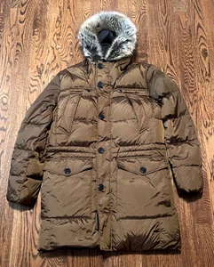 Lands End Rusk Down Parka Womens Medium Tall Jacket Puffer Warm Winter - Picture 1 of 3