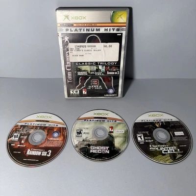 Tom Clancy's Classic Trilogy (Microsoft Xbox, 2004) Complete - Tested - Image 1 of 4