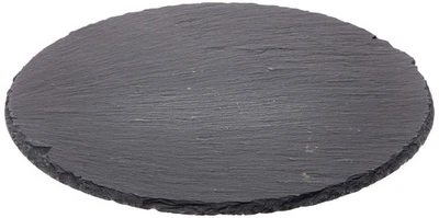 Slate Round Cheese Board, Natural Stone Tray for Serving Cheese, Charcuterie,... - Image 1 of 4