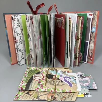 Vintage Cover Baby's Christmas Handcrafted Junk Journal 4 Signatures w/ Extras - Image 1 of 4