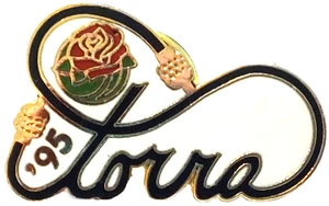 Rosenparade 1995 "TORRA Communications" 106th Tournament of Roses Anstecknadel - Bild 1 von 2