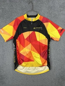 Primal Cycling Jersey Adult XL Yellow Red Full Zip Geometric Bright Colorful - Picture 1 of 10