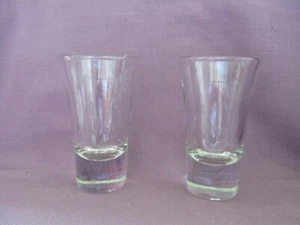 Clear Heavy Shot Glass Juice Cordial  2 oz. Set-2 Thick - Picture 1 of 4