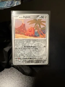 Alolan Diglett 122/191 Reverse Holo Common Scarlet Violet Surging Sparks Pokemon - Picture 1 of 1