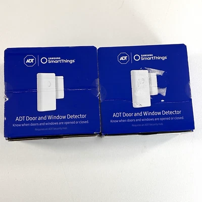 Samsung LOT OF 2 SmartThings Door & Window Detector ADT Security Hub F-ADT-DW-1 - Image 1 of 4