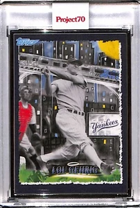 2021 TOPPS PROJECT 70 #810 LOU GEHRIG BY KING SALADEEN P70 AP SILVER FRAME 02/51 - Picture 1 of 2
