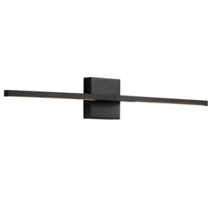 KAISITE Sconce WallVanity 2-Light 30"X4.5" Rust Resistant Hardwired Metal Black - Picture 1 of 4
