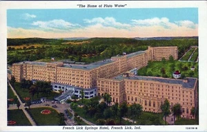 French Lick Springs Hotel French Lick Indiana Postcard Unposted - Picture 1 of 2