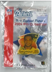 The Boston Globe New England Patriots 2004 Pin Collection #93 Richard Seymour - Picture 1 of 2