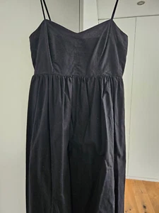Kleid Trägerkleid Babydoll schwarz Leinen Leinenkleid L H&M NEU - Bild 1 von 5